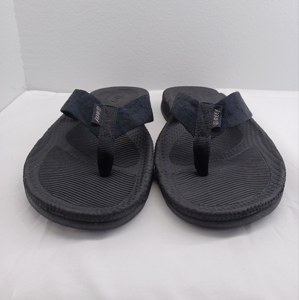 REEF sz13 thong flip flop sandals black - Picture 4 of 10